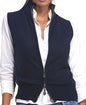 Balldiri 100% Kaschmir Weste Jacke Damen 2 fädig nachtblau XS - Balldiri & Windhound