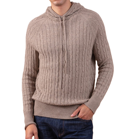 Balldiri 100% Kaschmir Hoodie Herren Kapuzenpullover 4-fädig