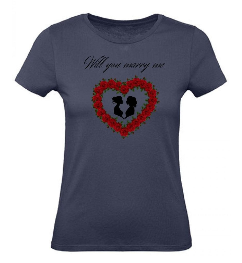 Balldiri T-Shirt Damen Heiratsantrag LGBTQ XS bis 2XL