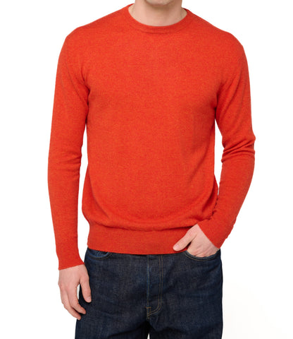 Balldiri 100% Kaschmir Herren Pullover Rundhals 2-fädig