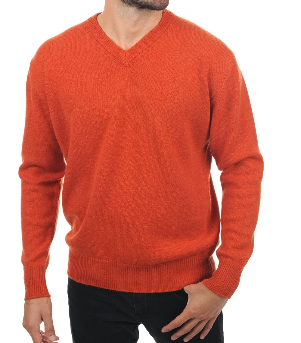 Balldiri 100% Kaschmir Herren V-Pullover 4-fädig