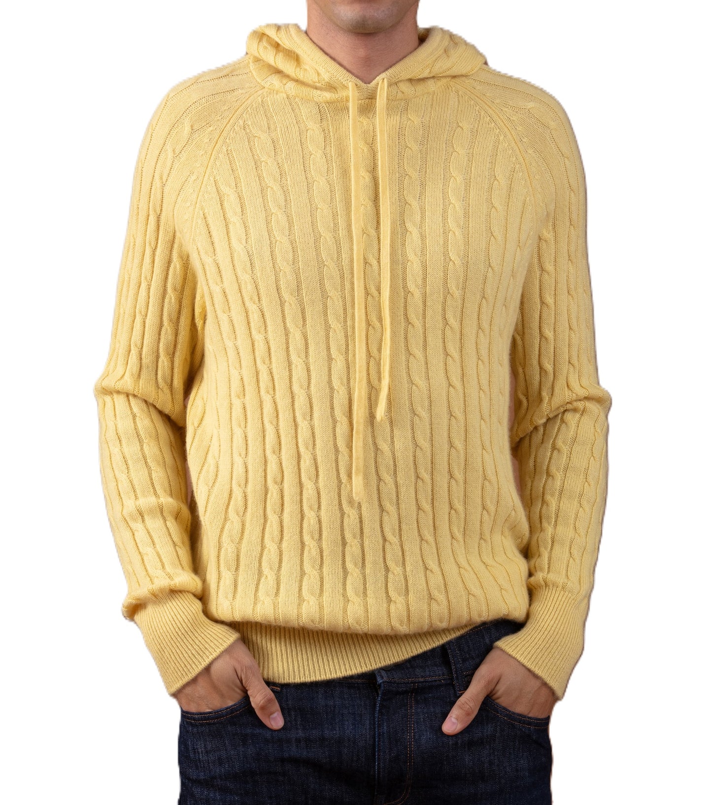 Balldiri 100% Kaschmir Hoodie Herren Kapuzenpullover 4-fädig