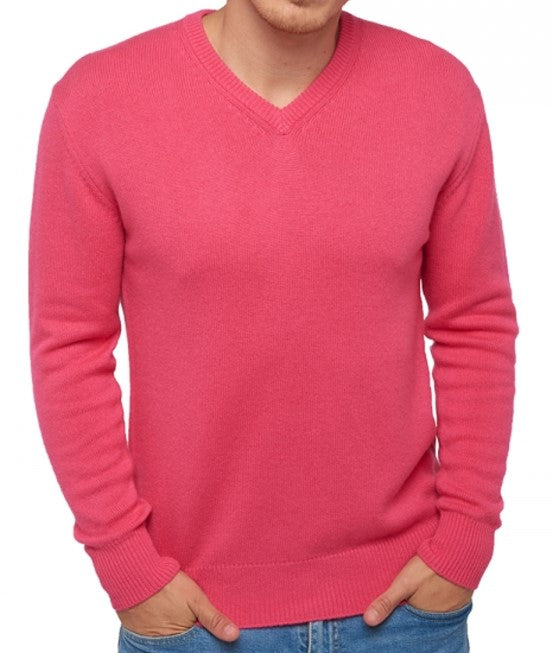 Balldiri Premium Kaschmir Herren Langarm Pullover V-Ausschnitt 4-fädig Teil 1/2