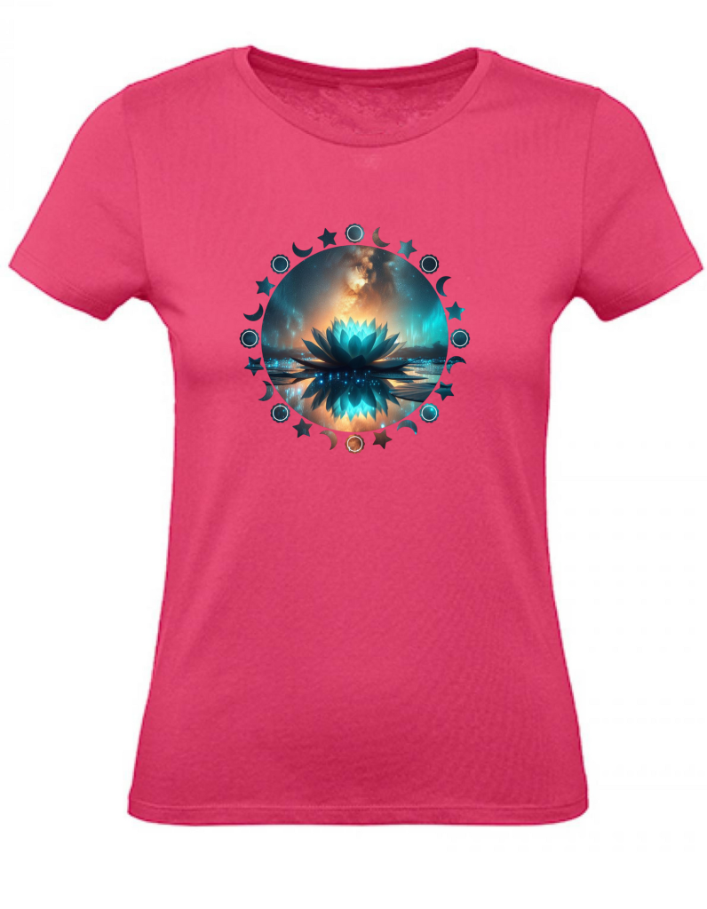 T-Shirt Damen Yoga Wellness Lotusblume XS bis 2XL