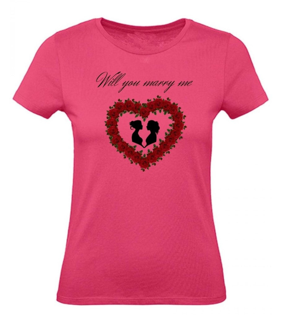 Balldiri T-Shirt Damen Heiratsantrag LGBTQ XS bis 2XL