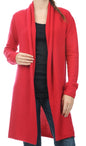 Balldiri 100% Kaschmir Jacke Strickjacke Damen 4-fädig rot XL - Balldiri & Windhound