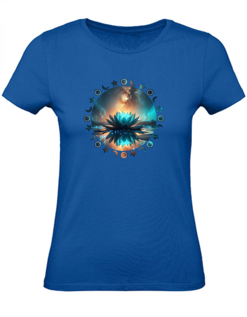 T-Shirt Damen Yoga Wellness Lotusblume XS bis 2XL