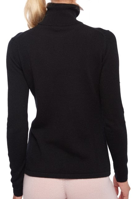 Balldiri 100% Kaschmir Damen Langarm Pullover Rollkragen o. Bündchen 2-fädig