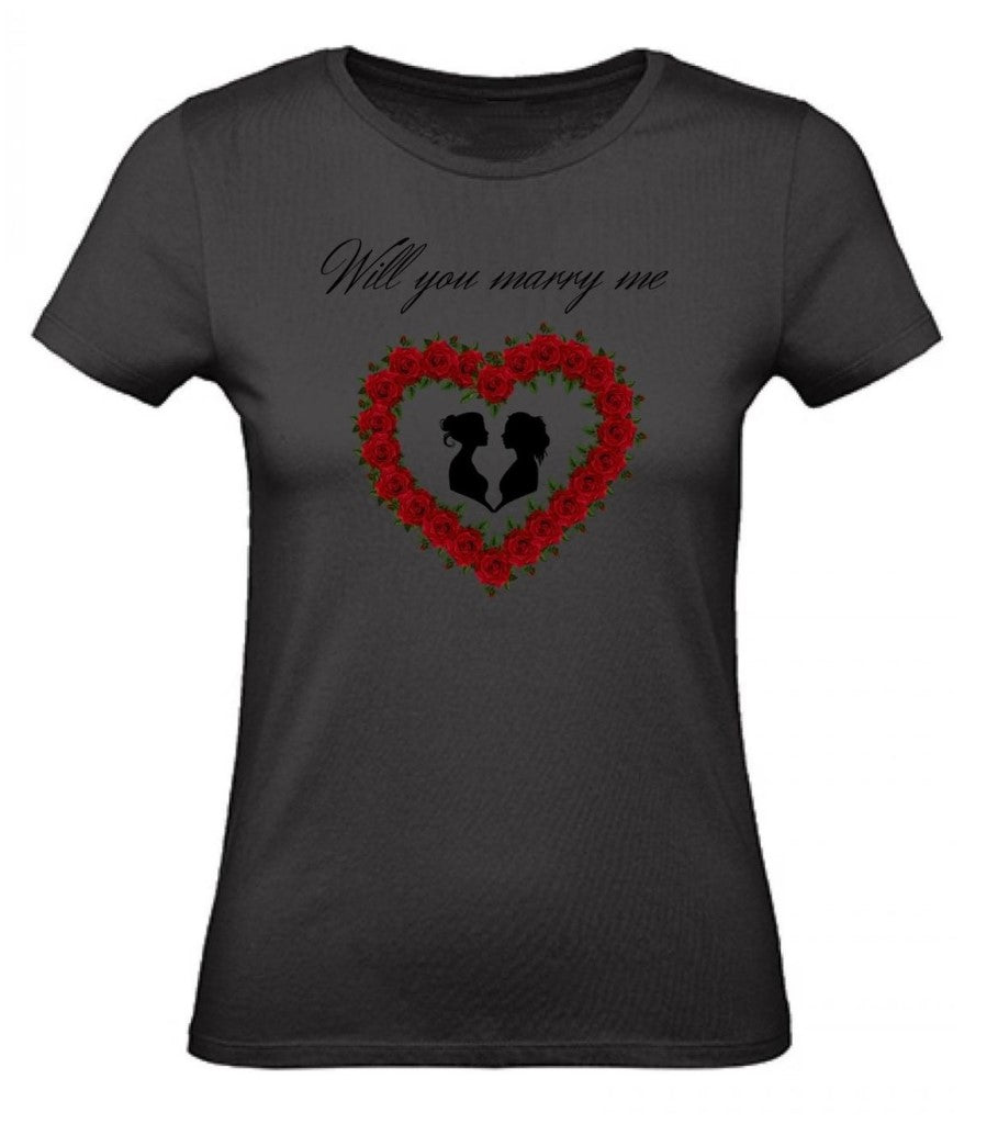 Balldiri T-Shirt Damen Heiratsantrag LGBTQ XS bis 2XL