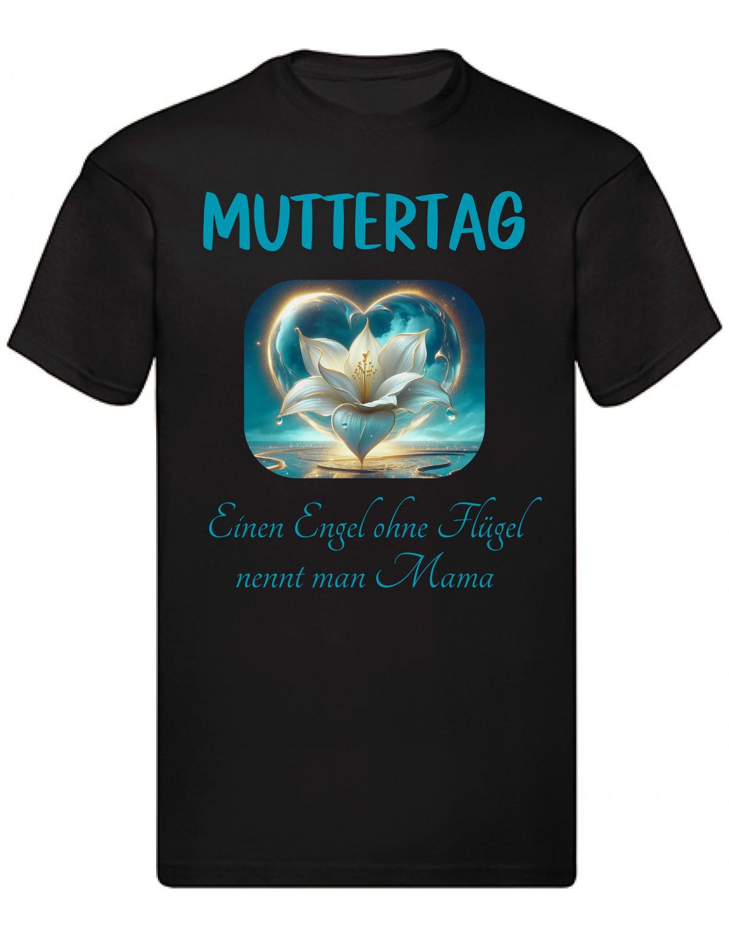 Balldiri Muttertag Geschenk Mom T-Shirt Herren in 20 Sprachen erhältlich XS - 3XL schwarz 1/2