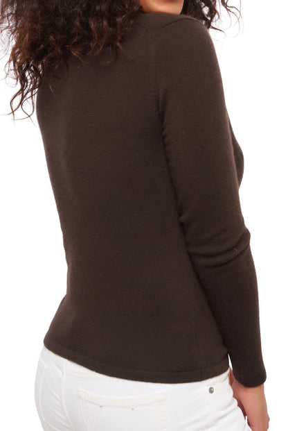 Balldiri 100% Kaschmir Damen V-Pullover 2-fädig