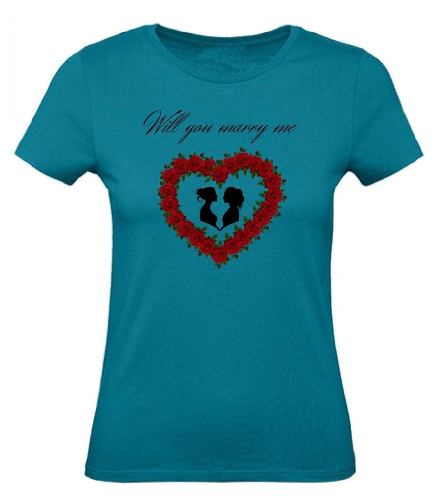 Balldiri T-Shirt Damen Heiratsantrag LGBTQ XS bis 2XL