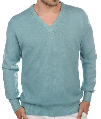 Balldiri 100% Kaschmir Herren V-Pullover 4-fädig