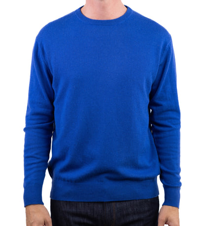 Balldiri 100% Kaschmir Herren Pullover Rundhals 2-fädig