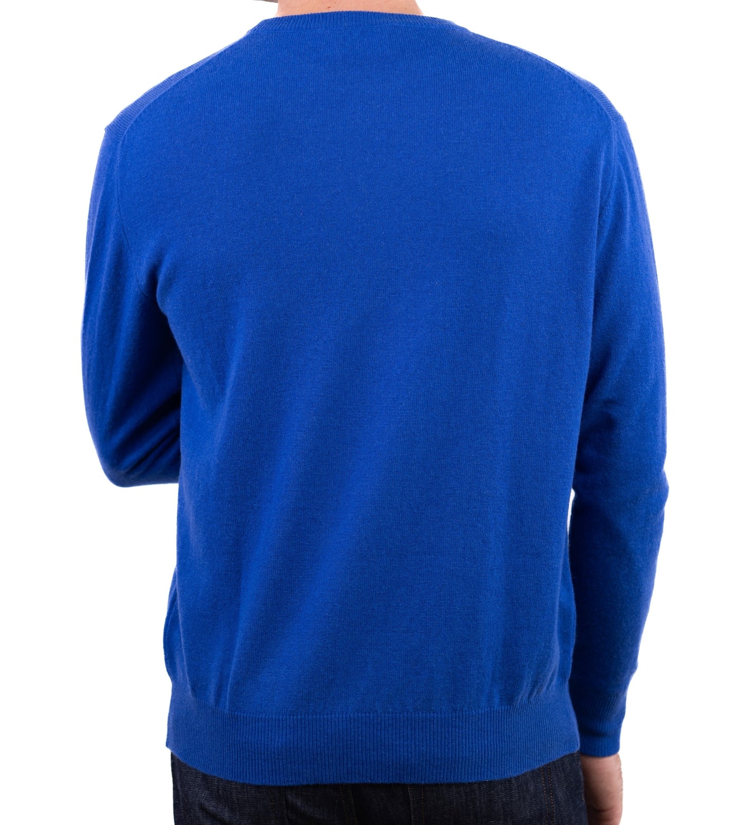Balldiri 100% Kaschmir Herren Pullover Rundhals 2-fädig