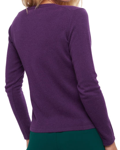 Balldiri 100% Kaschmir Damen V-Pullover 2-fädig