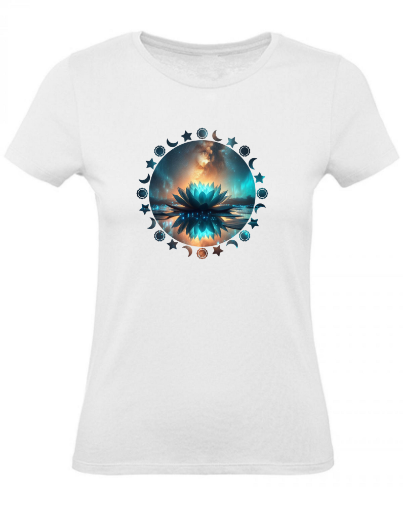 T-Shirt Damen Yoga Wellness Lotusblume XS bis 2XL