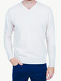 Balldiri 100% Kaschmir Herren V-Pullover 4-fädig