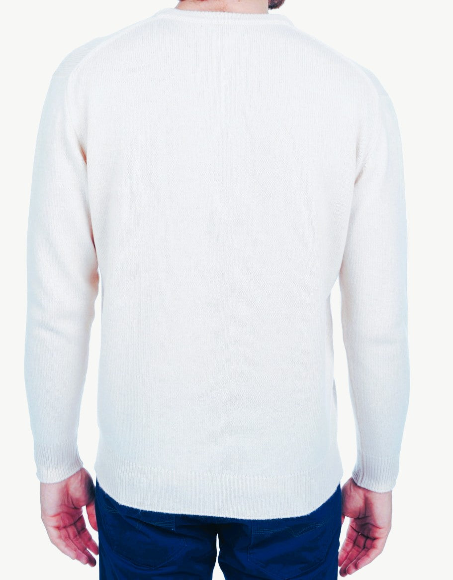 Balldiri 100% Kaschmir Herren V-Pullover 4-fädig