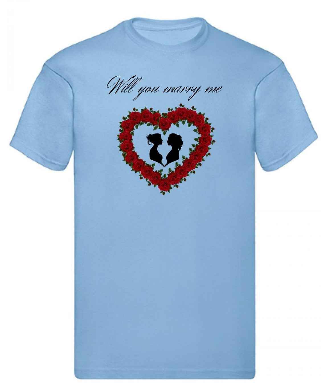 Balldiri T-Shirt LGBTQ Heiratsantrag S bis 5XL