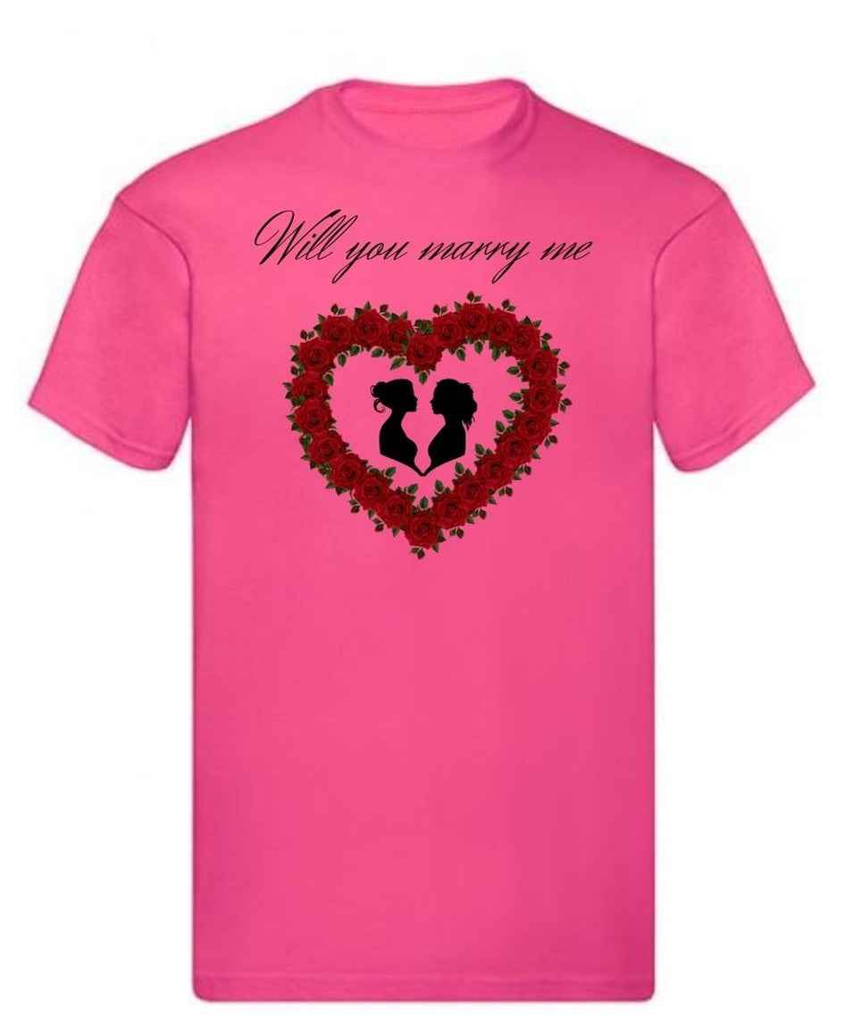 Balldiri T-Shirt LGBTQ Heiratsantrag S bis 5XL