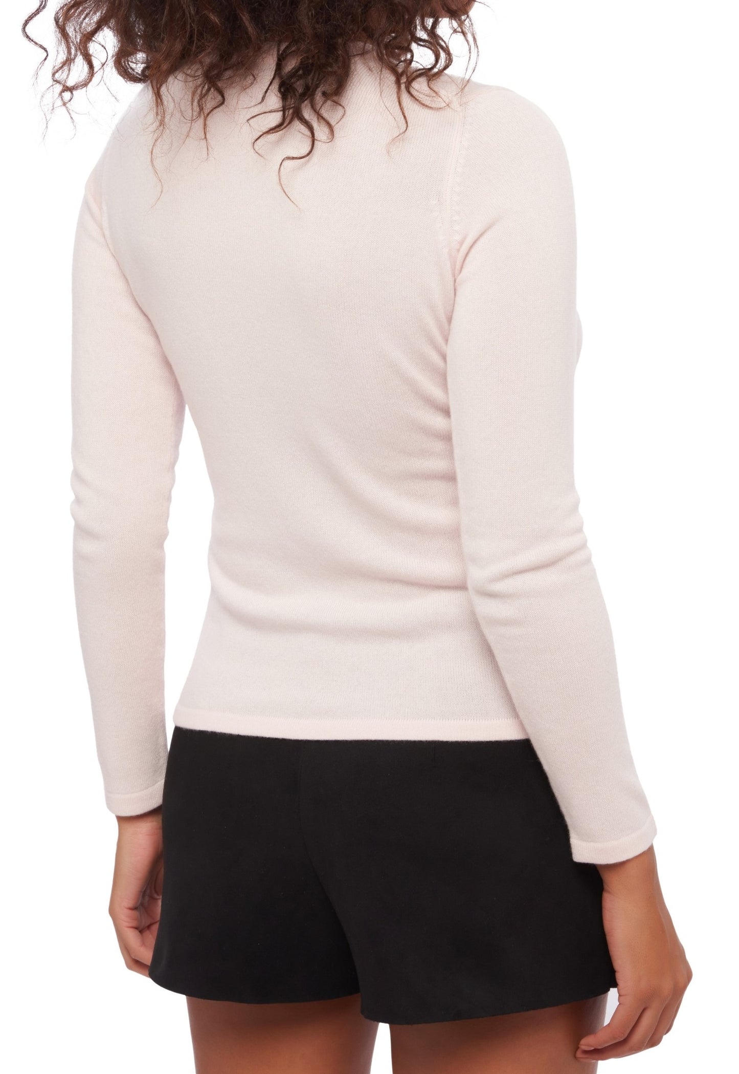 Balldiri 100% Kaschmir Damen V-Pullover 2-fädig