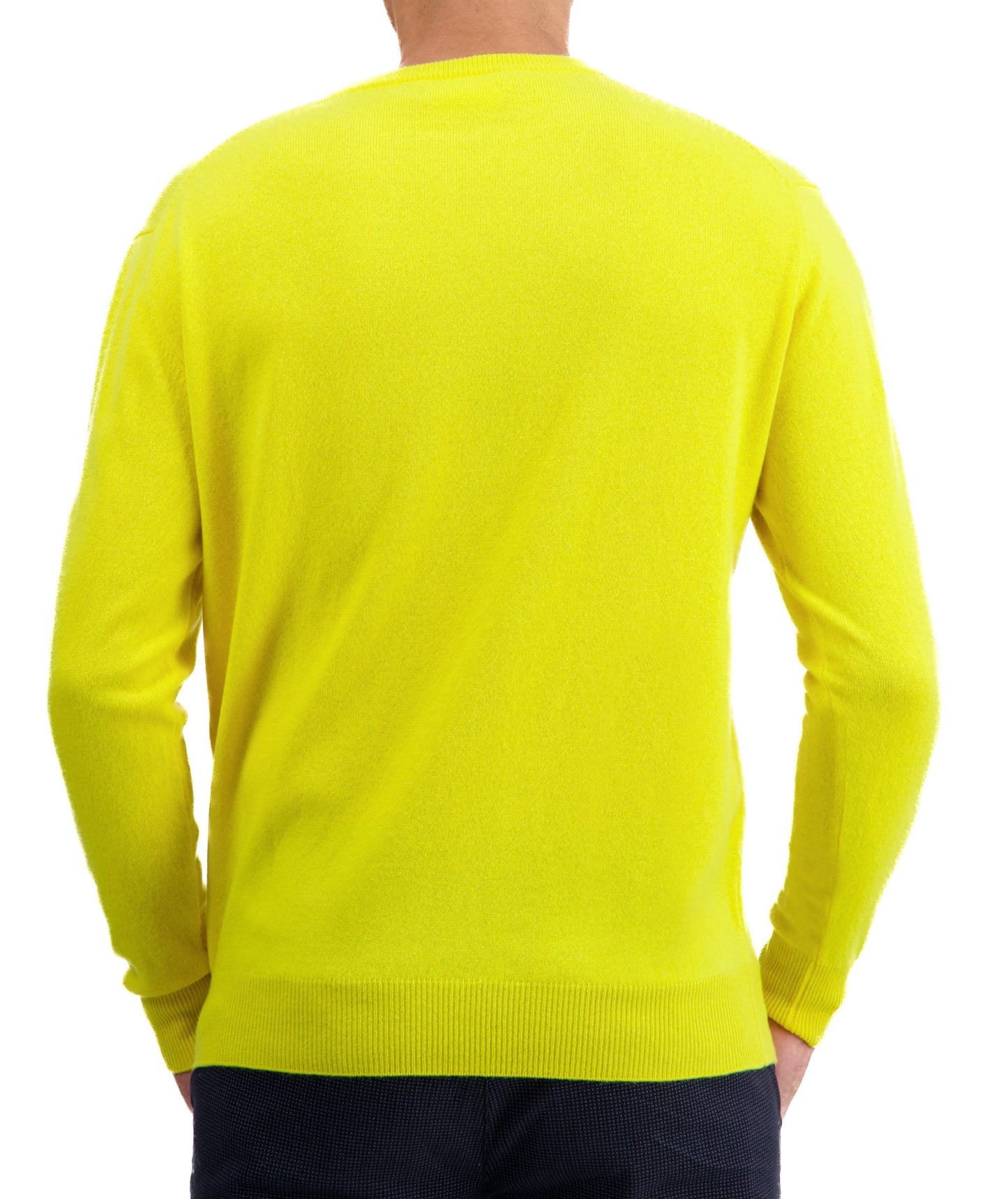Balldiri 100% Kaschmir Herren Pullover Rundhals 2-fädig