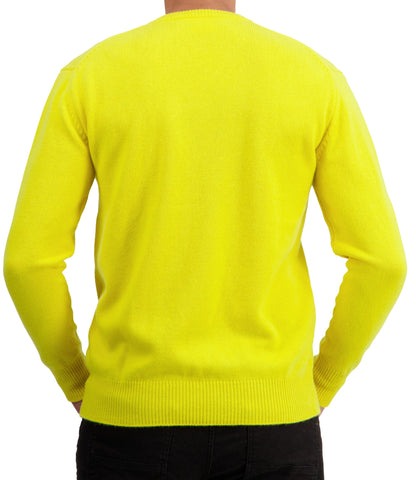 Balldiri 100% Kaschmir Herren V-Pullover 4-fädig